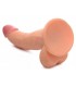 REALISTIC DILDO W/ TESTICLES 19 CM FLESH