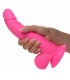 DILDO REALISTE A TESTICULES 19 CM ROSE