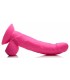 DILDO REALISTE A TESTICULES 19 CM ROSE