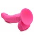 DILDO REALÍSTICO C/ TESTÍCULOS 19 CM ROSA