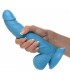 REALISTIC DILDO W/ TESTICLES 19 CM BLUE