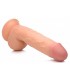 DILDO REALISTE A TESTICULES 21 CM FLESH