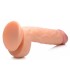 DILDO REALISTE A TESTICULES 21 CM FLESH