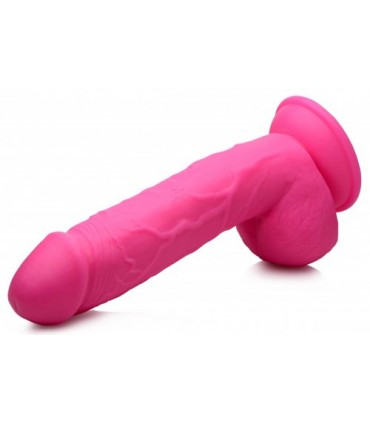 DILDO REALISTICO CON TESTICOLI 21 CM ROSA