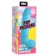 REALISTIC DILDO W/ TESTICLES 21 CM BLUE