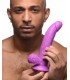 REALISTIC DILDO W/ TESTICLES 19 CM PURPLE