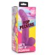 DILDO REALISTICO CON TESTICOLI 19 CM VIOLA