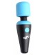 MINI MASAJEADOR WAND 10 FUNCIONES USB AZUL