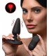 SILICONE ANAL PLUG W/ LASER HEART M CONTROL