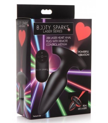 PLUG ANALE IN SILICONE CON CONTROLLO LASER HEART M