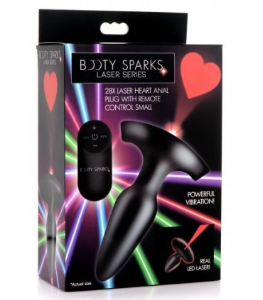 SILICONE ANAL PLUG W/ LASER HEART S CONTROL