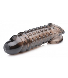 FUNDA PARA PENE ESTRÍADA ALARGA 3'8 CM OSCURA