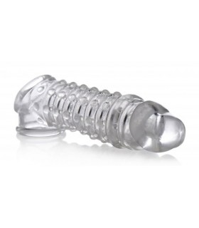 FUNDA PARA PENE ESTRÍADA ALARGA 3'8 CM CLARA