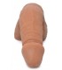 PENIS MIT SCHLAMMEN HODEN 12'7 CM BRAUN