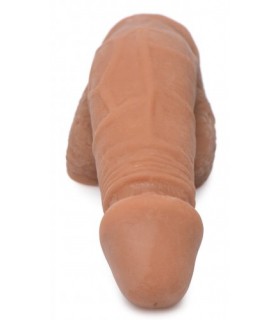 PENIS MIT SCHLAMMEN HODEN 12'7 CM BRAUN