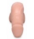 PENIS W/ FLACID TESTICLES 12'7 CM FLESH