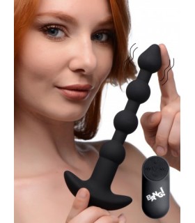 USB VIBRATING ANAL STRIP WITH BLACK CONTROL