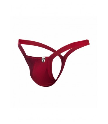 TANGA Y BUNS ROJO L