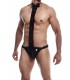 BODY-SUSPENSORY WITH BOW TIE S/M