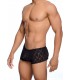 ROSE LACE BOY BLACK SHORTS L/XL