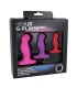 NEXUS G-PLAY TRIO PLUS UNISEX VIBRATOR S/M/L PINK RED PURPLE