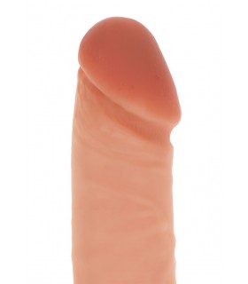 20 CM SILICONE PENIS WITH FLESH TESTICLES