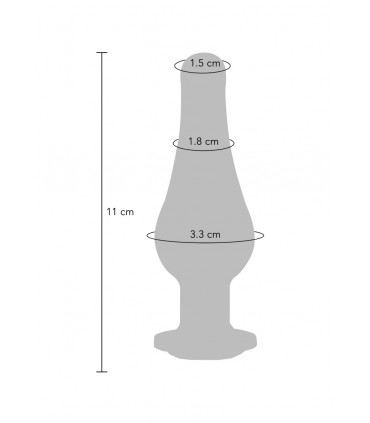 ALUMINUM PLUG DIAMOND BUM BIJOU M