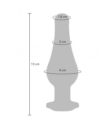 ALUMINIUM PLUG DIAMOND BUM BIJOU L