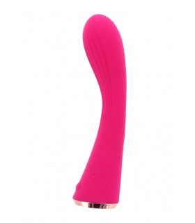 VIBRATEUR EN SILICONE RECHARGEABLE ROSE