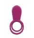 ANILLO VIBRADOR SILICONA C/ MANDO FUCSIA USB