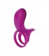 SILICONE VIBRATING RING W/ FUCHSIA USB CONTROL