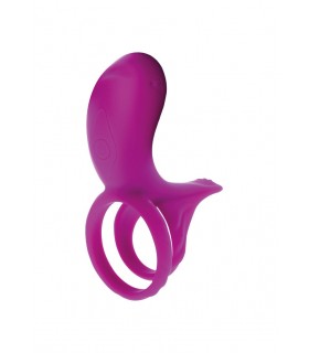 SILICONE VIBRATING RING W/ FUCHSIA USB CONTROL