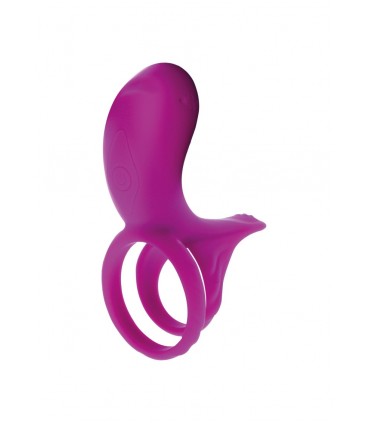ANNEAU VIBRANT EN SILICONE AVEC COMMANDE USB FUCHSIA