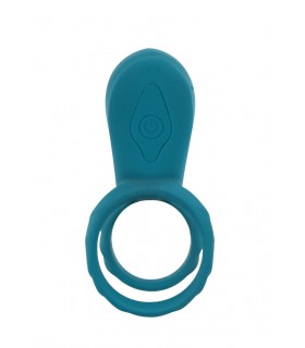 SILICONE VIBRATING RING FOR COUPLES WITH GREEN USB CONTROL