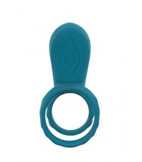 ANILLO VIBRADOR SILICONA PAREJAS C/ MANDO VERDE USB