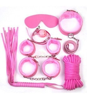 KIT BONDAGE 6 PIÈCES ROSE