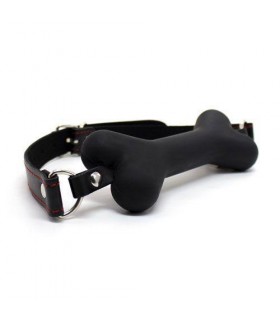 BLACK SILICONE DOG BONE GAUG