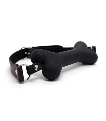 BLACK SILICONE DOG BONE GAUG