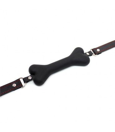 BLACK SILICONE DOG BONE GAUG