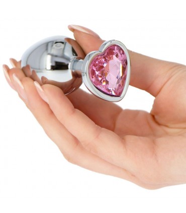 PLUG CŒUR ROSE M