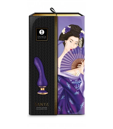 SHUNGA VIBRATORE MASSAGGIATORE SANYA USB LILLA