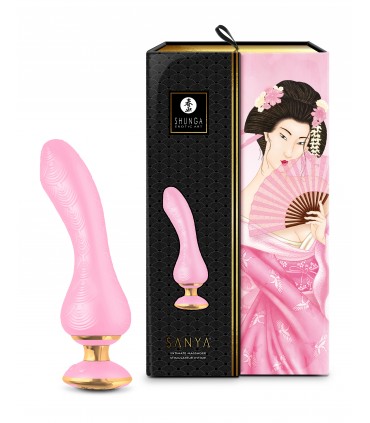 SHUNGA VIBRATORE MASSAGGIATORE SANYA USB ROSA