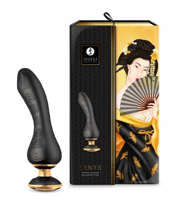 SHUNGA VIBRATOR MASSAGER SANYA USB BLACK