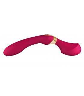 SHUNGA VIBRADOR MASAJEADOR ZOA USB FRAMBUESA