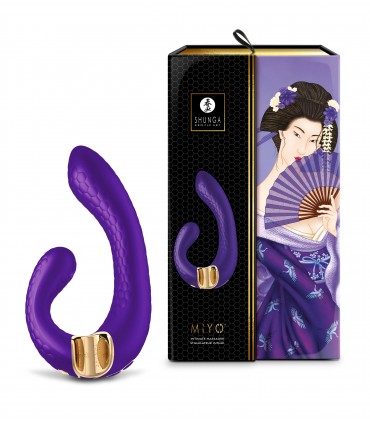 SHUNGA VIBRATORE MASSAGGIATORE MIYO USB LILLA