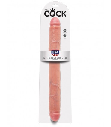 KING COCK DOBLE PENE REALÍSTICO FINO 41 CM