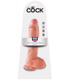 10" COCK WITH BALLS  LIGHT