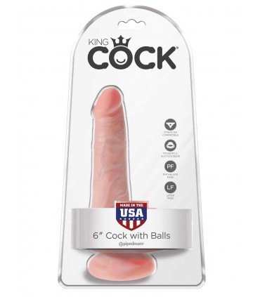 KING COCK PENE REALÍSTICO 6&quot; (15 CM)
