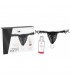 BLACK THONG WITH PEARLS + LUBRICANT STRAWBERRY INTT 50 ML
