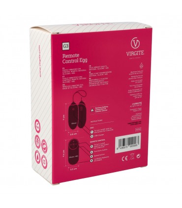 HUEVO VIBRADOR G3 RECARGABLE AZUL
